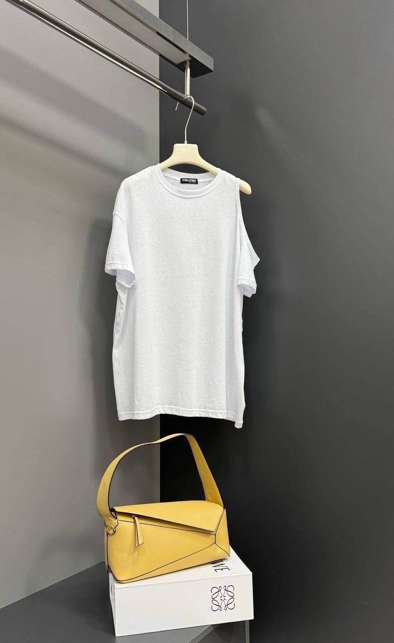 футболки белые,футболки брендовые,летние футболки,асимметричная футболка