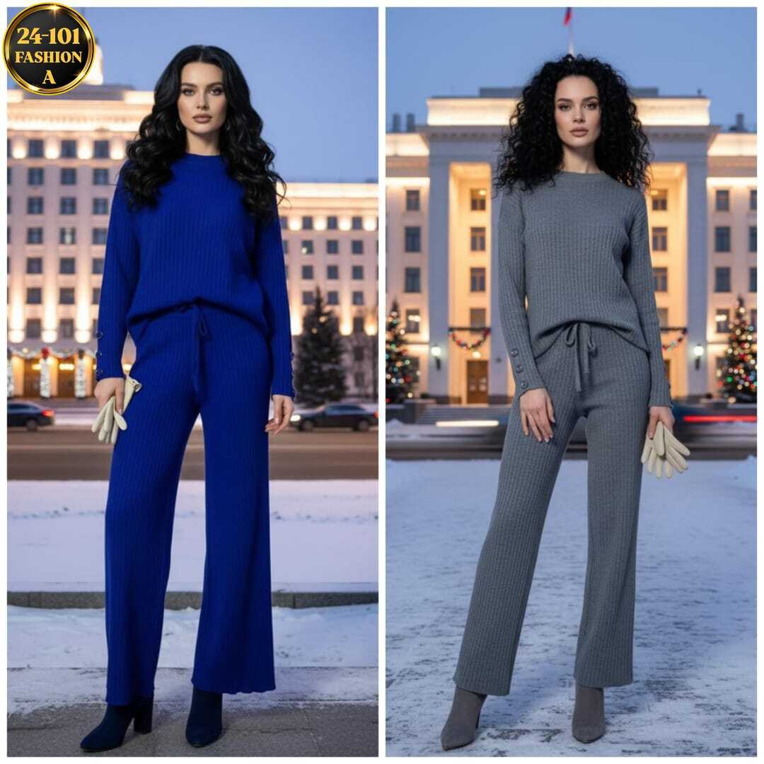 костюм женский кофта и штаны арт. 1545967,костюм теплый вязаный брючный alina женский,женские костюмы,брючный женский костюм из лапши,костюм вязаный трикотажный теплый с брюками сити текс