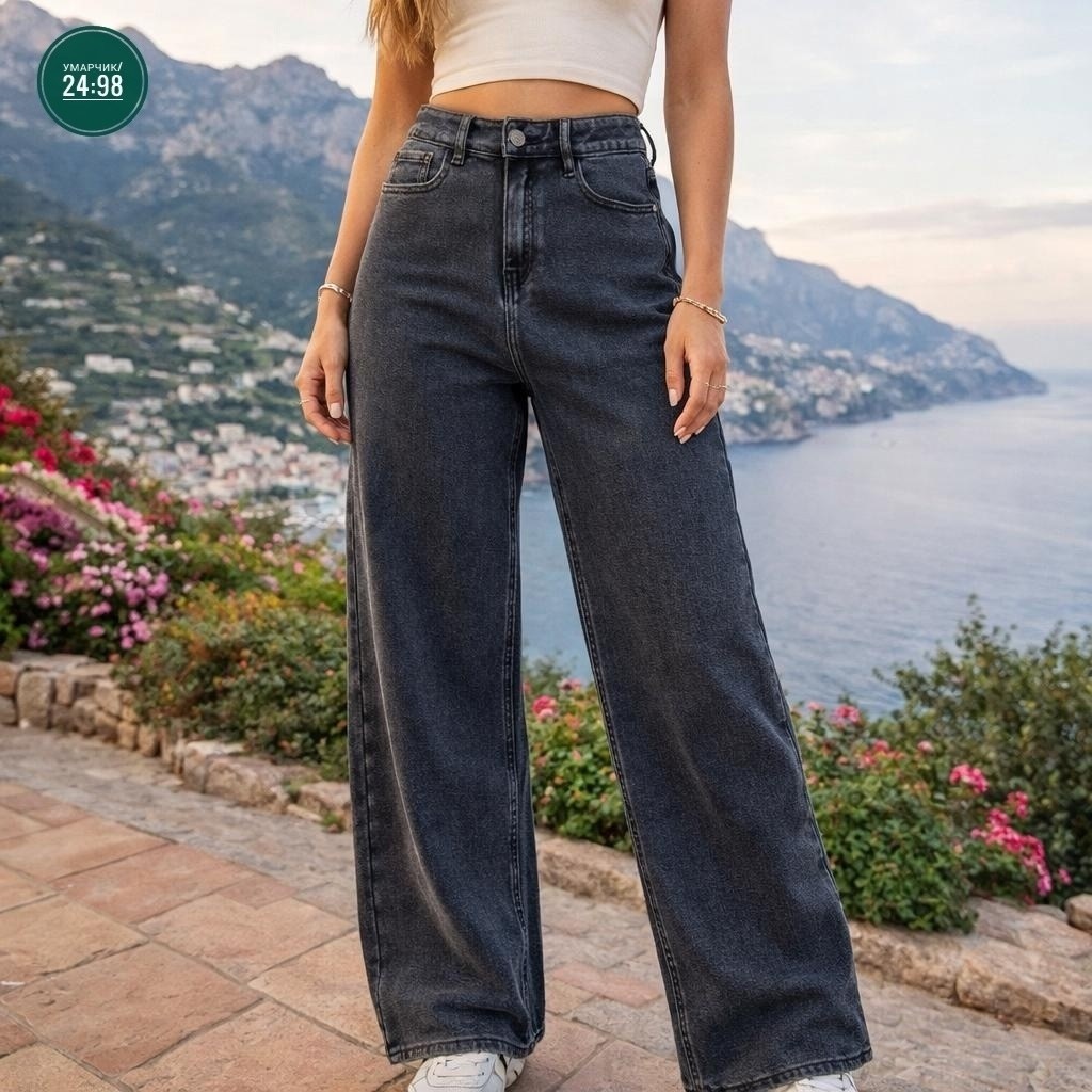 джинсы клеш широкие с высокой посадкой,широкие джинсы,широкие джинсы женские,женские джинсы,джинсы женские широкие с высокой посадкой