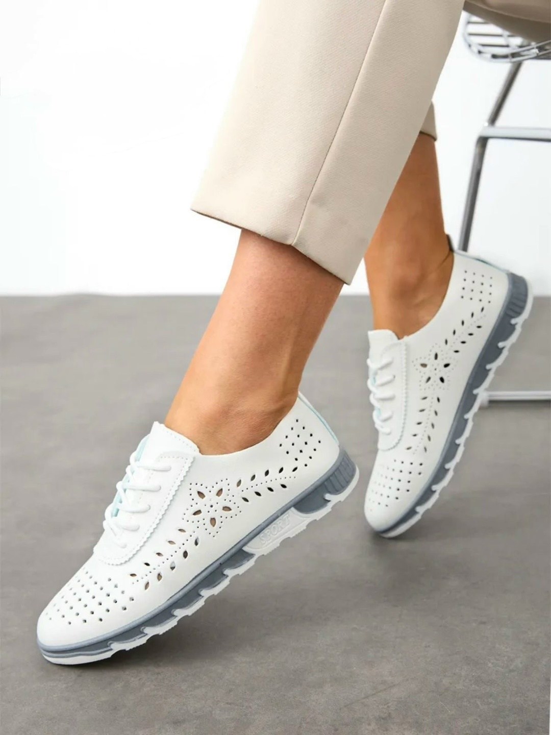 ,кроссовки женскиe,кеды женски,мокасины с перфорацией,кеды с перфорацией