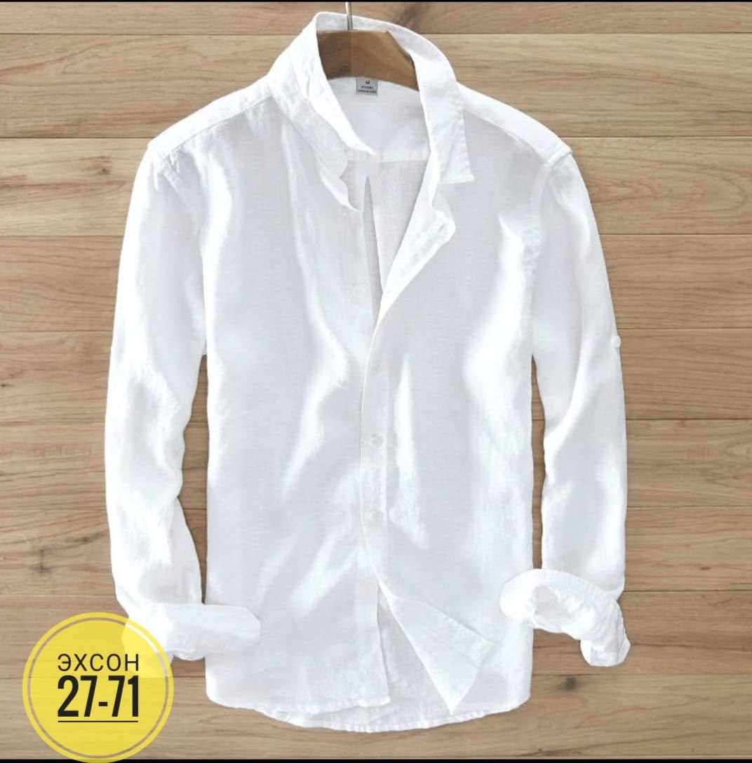 льняная рубашка мужская,льняная рубашка,мужские рубашки,мужская хлопковая льняная рубашка с длинным рукавом,рубашка льняная мужская белая