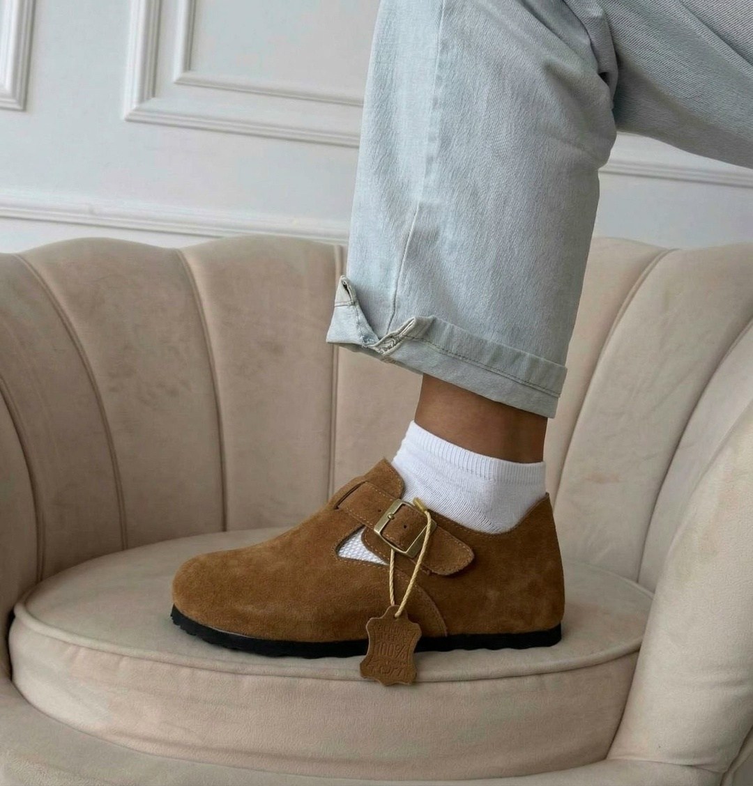 , женская,замшевые меховые биркенштоки лоферы lihome цвет бежевый,мюли женские,женские birkenstock