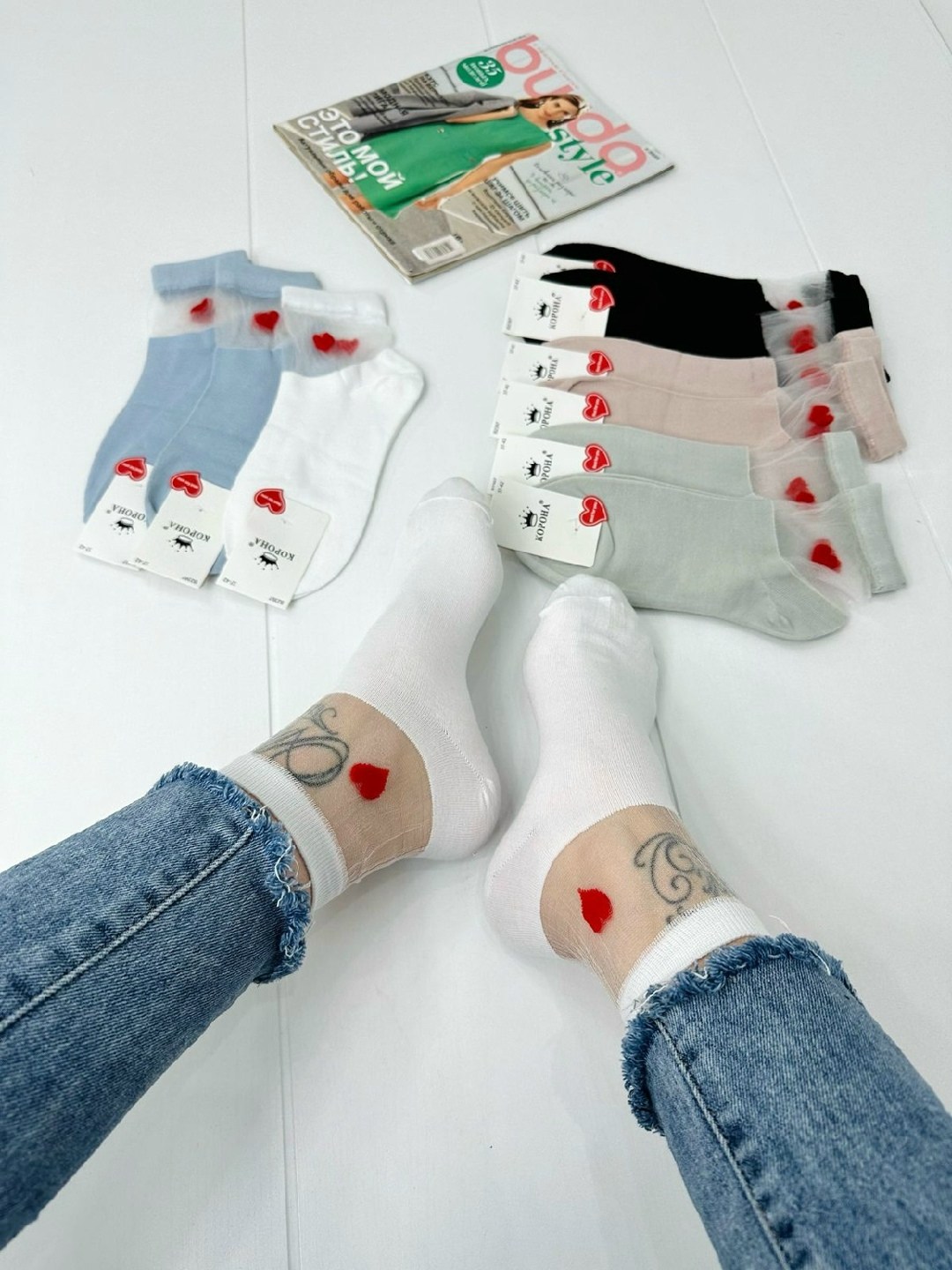 носки женские 10 пар,носки женские,комплект носки женские,женские носки упаковка,короткие женские носки
