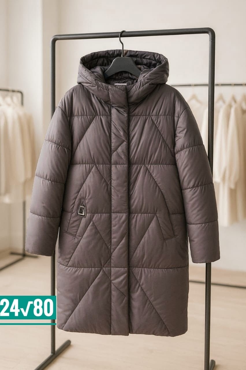 пуховики женские,пуховик пальто,пальто пуховик стеганое с капюшоном теплое twin tip цвет коричневый мокко,женский пуховик lora duvetti,пуховик куртка женская зимняя