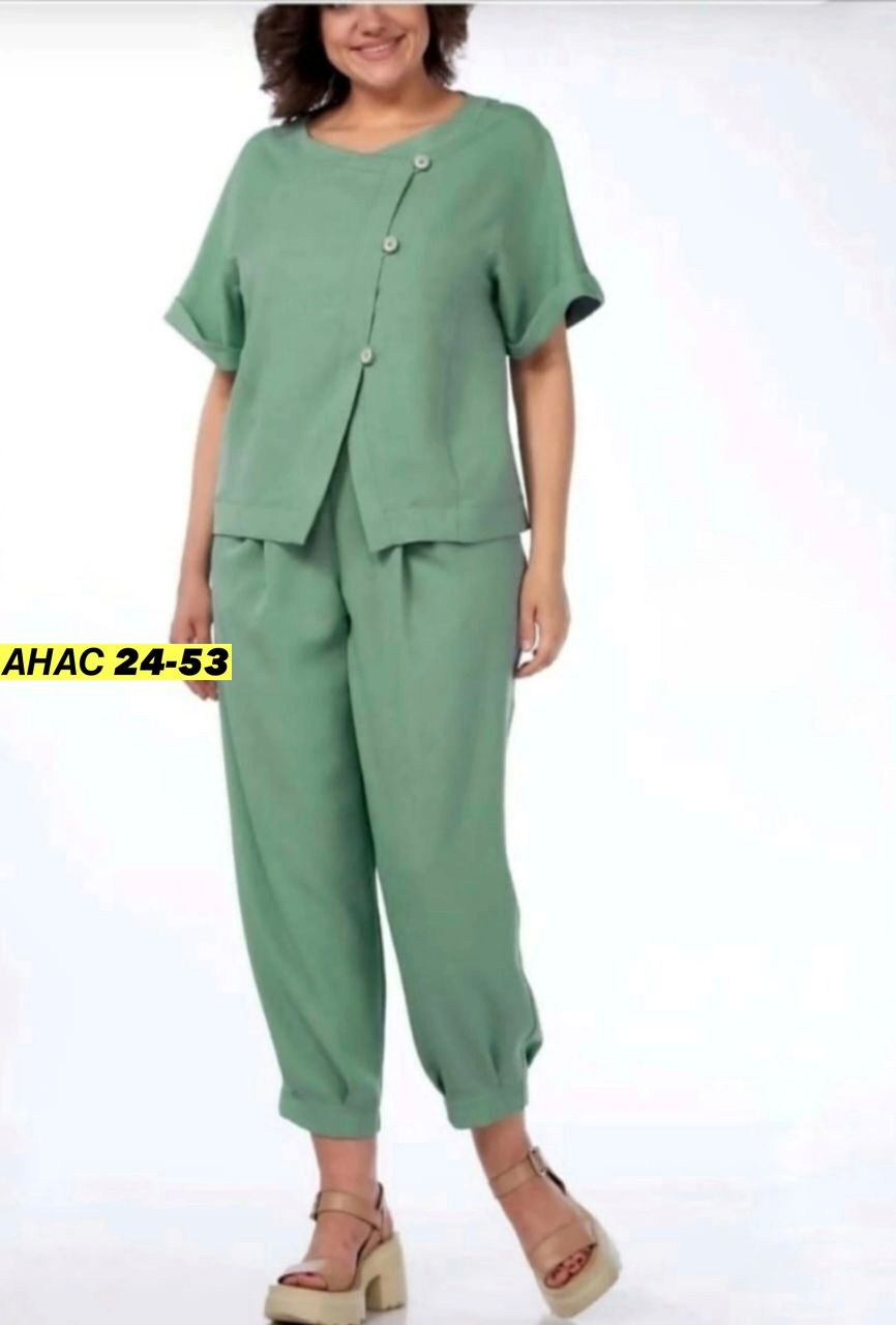 летний брючный костюм michel chic 1337 /1 темно-синий двойка,брючный костюм для полных женщин,брючный костюм michel chic 1337 темно-синий,брючный костюм michel chic 1337,брючный костюм мишель шик арт: