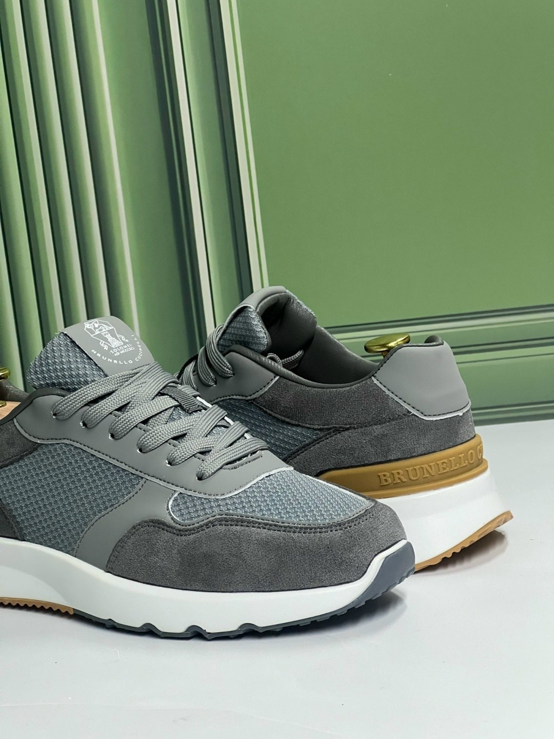 brunello cucinelli кроссовки мужские,,комбинированные кроссовки brunello cucinelli,кроссовки brunello cucinelli,кроссовка мужской