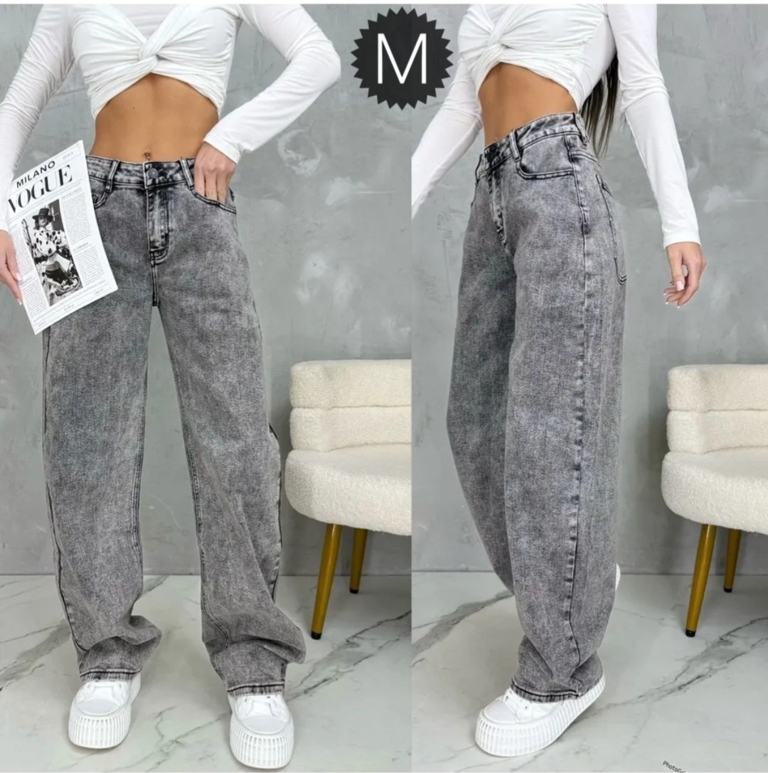 джинсы палаццо,молодежные джинсы,серые джинсы широкие,джинсы женские,широкие прямые джинсы с высокой посадкой