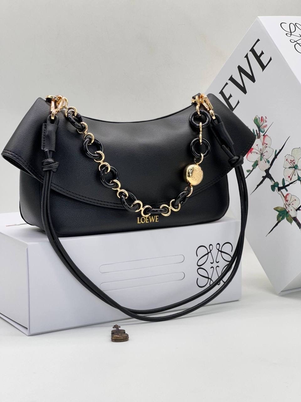 сумка loewe,сумка женская loewe цепь комбинированная loewe 506104765,сумка,сумка loewe 33-15 см натуральная кожа реплика,женская сумка loewe