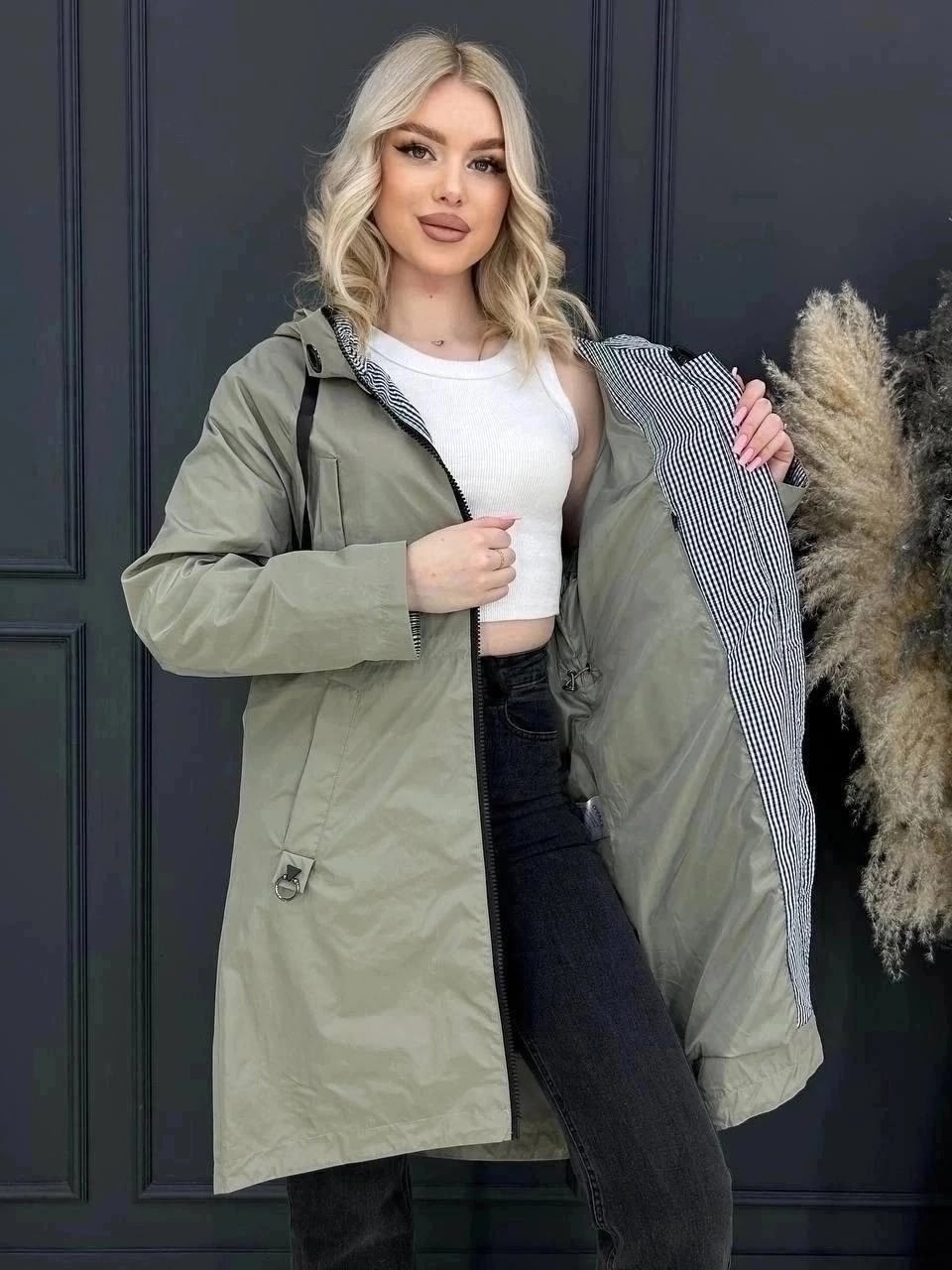 демисезонная куртка,женская куртка,ветровка женская,куртка удлиненная,женская верхняя одежда