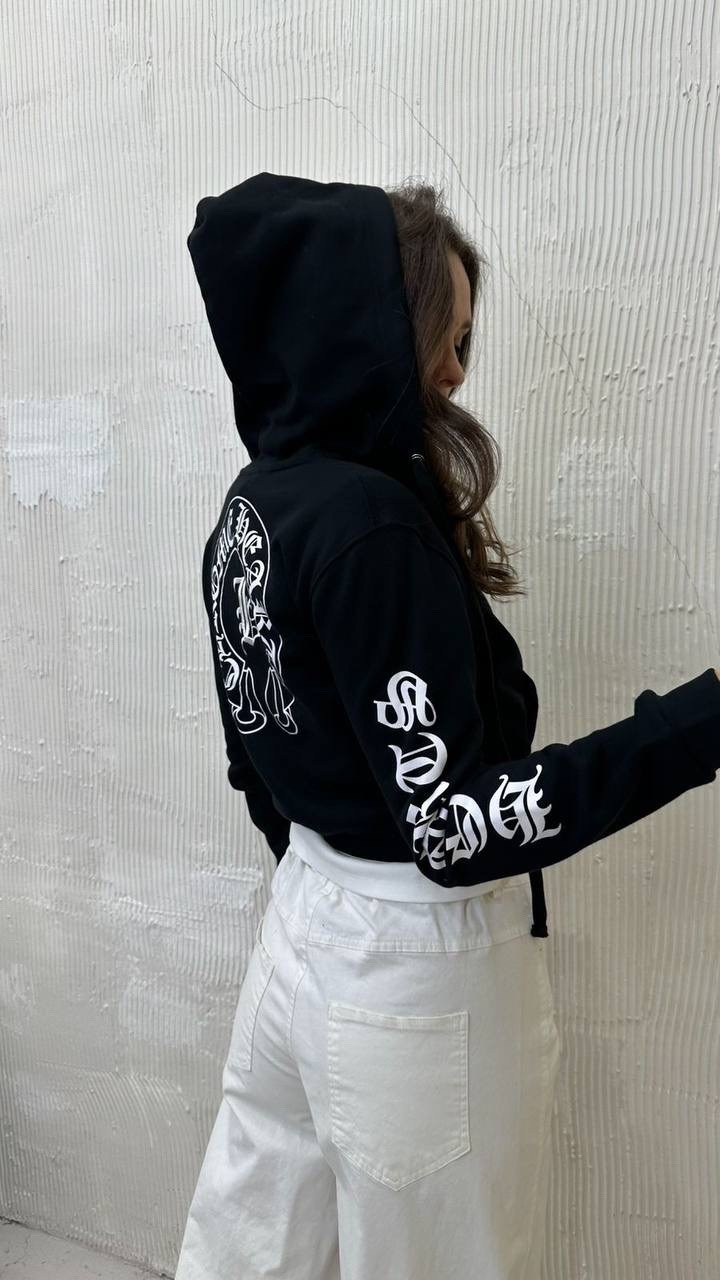 толстовка,женская толстовка,chrome hearts zip hoodie,chrome hearts hoodie,худи