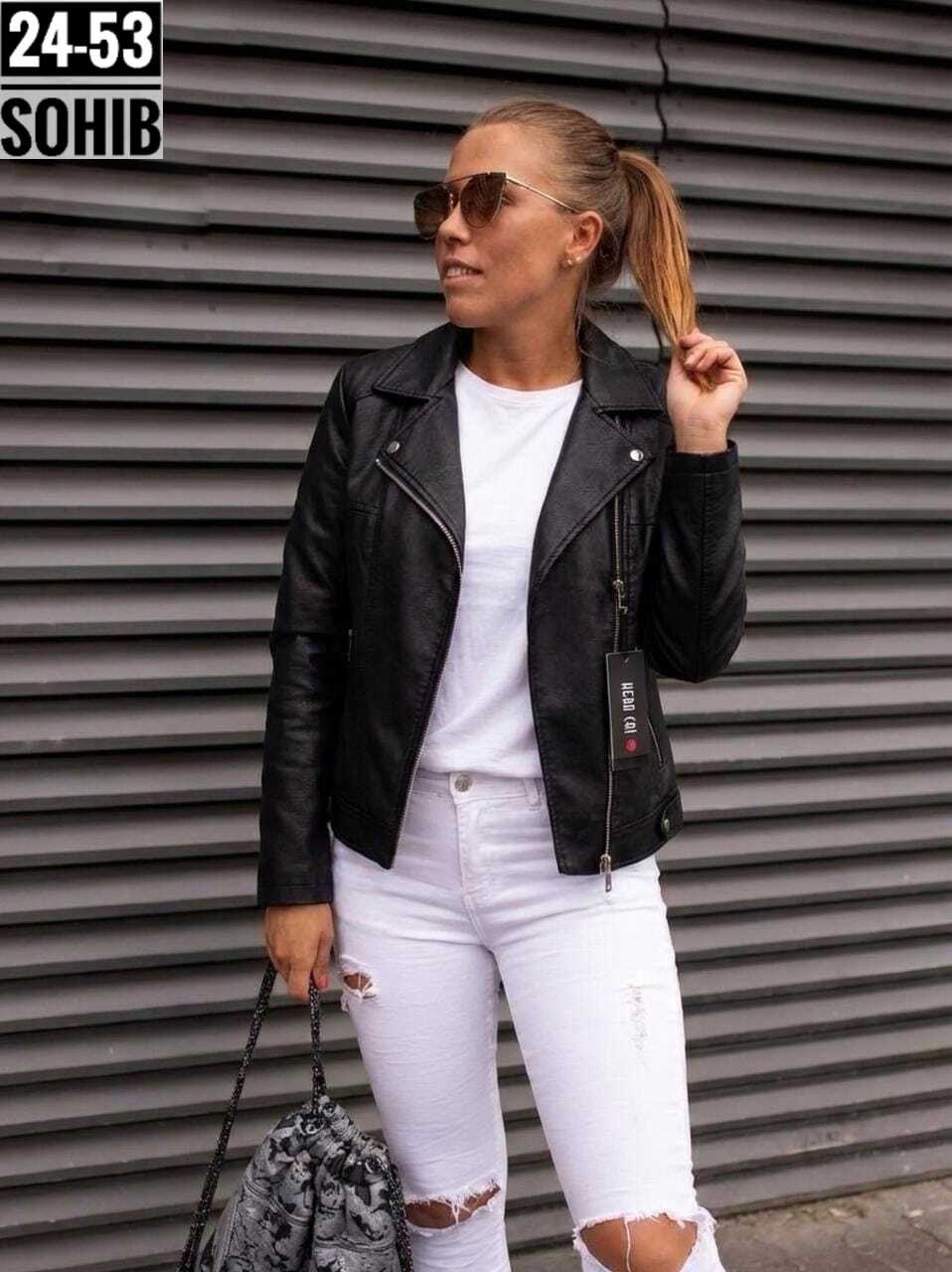женская кожаная куртка,кожаная куртка,куртка косуха кожаная,куртки из экокожи,куртка косуха кожаная весенняя genevieve