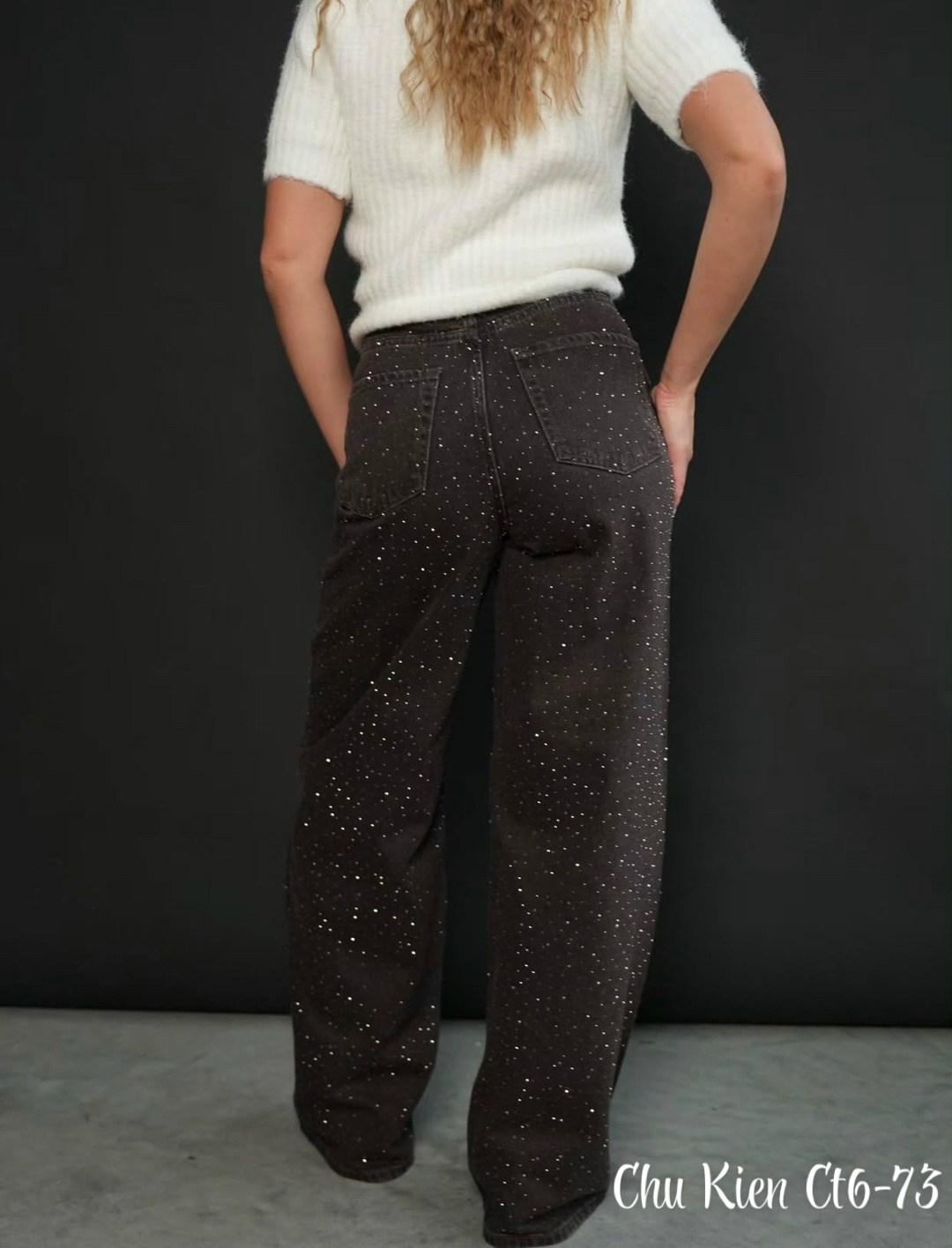 джинсы со стразами,женские джинсы со стразами,джинсы широкие со стразами,штаны со стразами,джинсы с пайетками