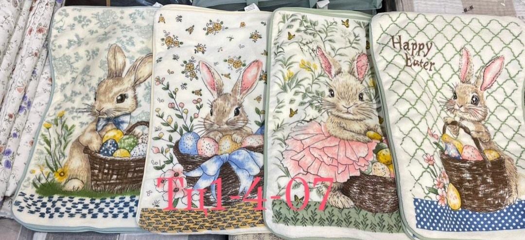 полотенце кухонное с кроликом,полотенца для кухни с зайчиками,набор полотенец кухонное,полотенца кухонное,набор кухонные полотенца вафельные