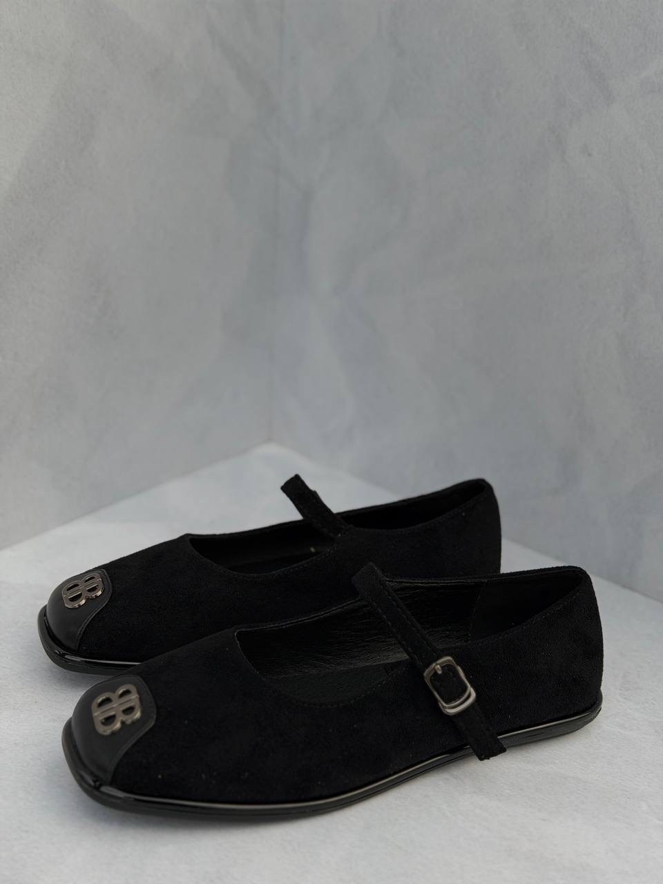 ,туфли замшевые,женские балетки, женская,черные туфли