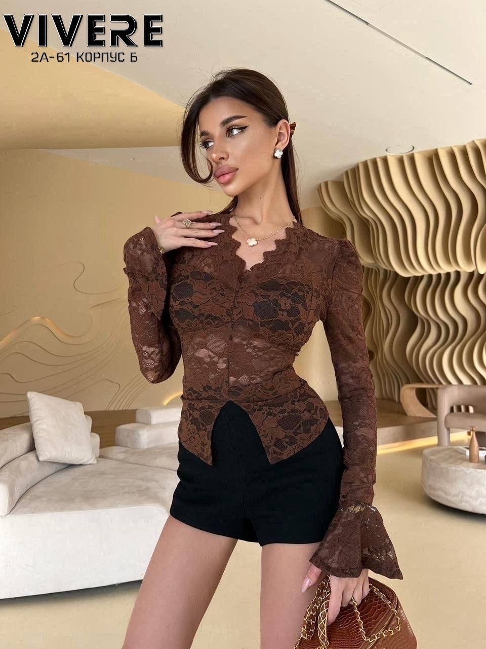 женская кружевная блузка,кружевная блузка,женская кружевная блузка с длинным рукавом,женский кружевной топ,блуза с глубоким вырезом гипюровая с кружевом