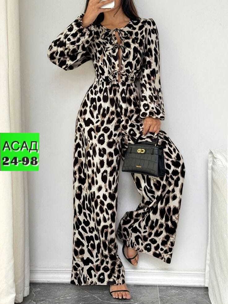 костюм женский,костюм в пижамном стиле,костюм женский леопард,пижамные костюмы,костюм женский в пижамном стиле