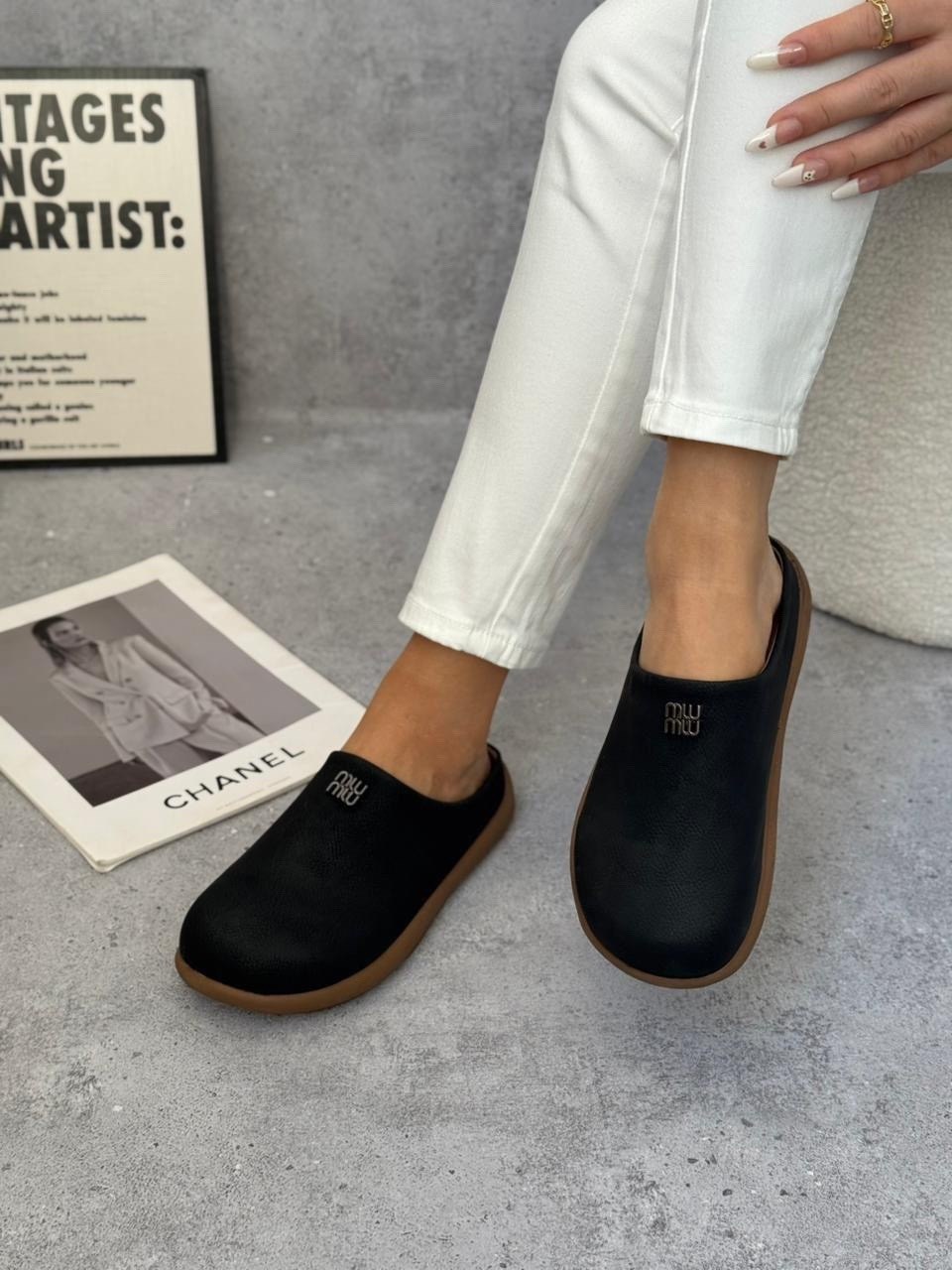 ,сабо мюли,тапочки модные,женские шлепанцы, женская