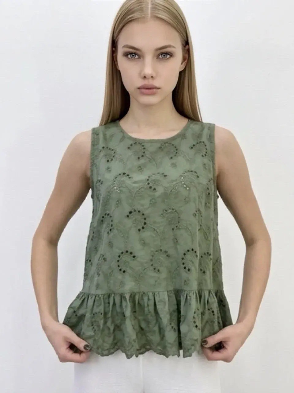 блузка saint tropez geleksa трава зеленая,блуза,женская блуза,блузка женская,блузка зеленая