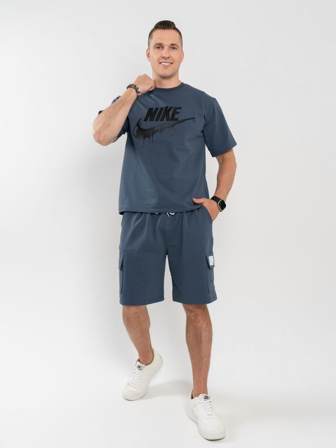 мужской костюм с шортами,костюм с шортам,костюм с шортами найк,спортивные костюм,спортивная форма