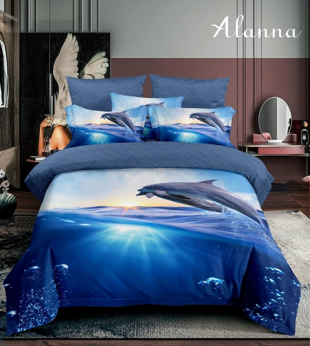 комплект постельного белья alanna,постельное белье комплект,постельное белье 3д сатин евро,комплект постельного белье евро,постельного белья