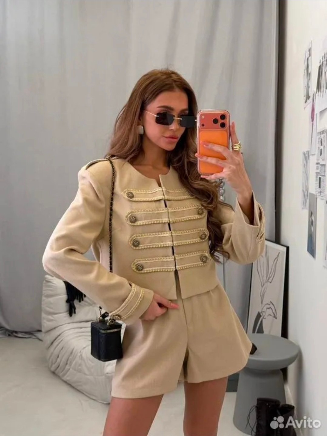 жакет,костюм с юбкой,приталенный жакет,жакет lichi,пиджак в стиле милитари