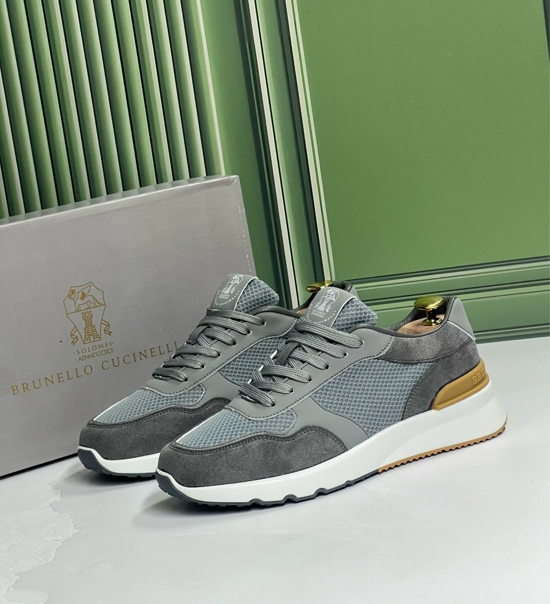 brunello cucinelli кроссовки мужские,,комбинированные кроссовки brunello cucinelli,кроссовки brunello cucinelli,кроссовка мужской