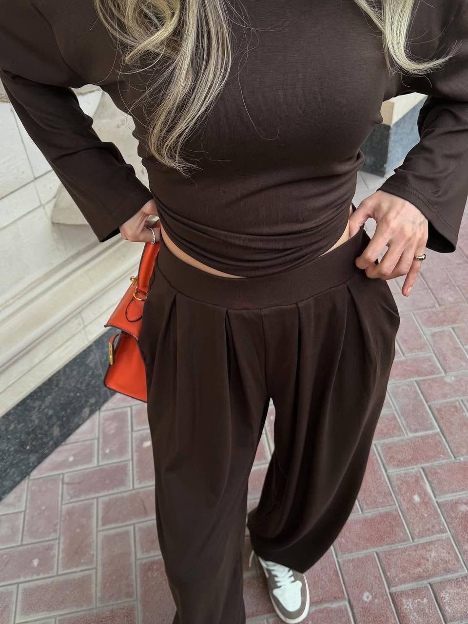 трикотажные костюмы,костюм женский,костюм с брюками палаццо,костюм женский трикотажный,широкие брюки