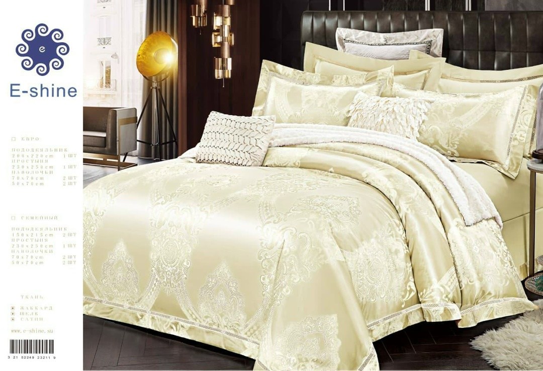 постельное белье комплект евро сатин жаккард шёлк,постельное белье комплект евро сатин жаккард,e-shine постельное белье,постельное белье e shine сатин,постельное белье сатин жаккард