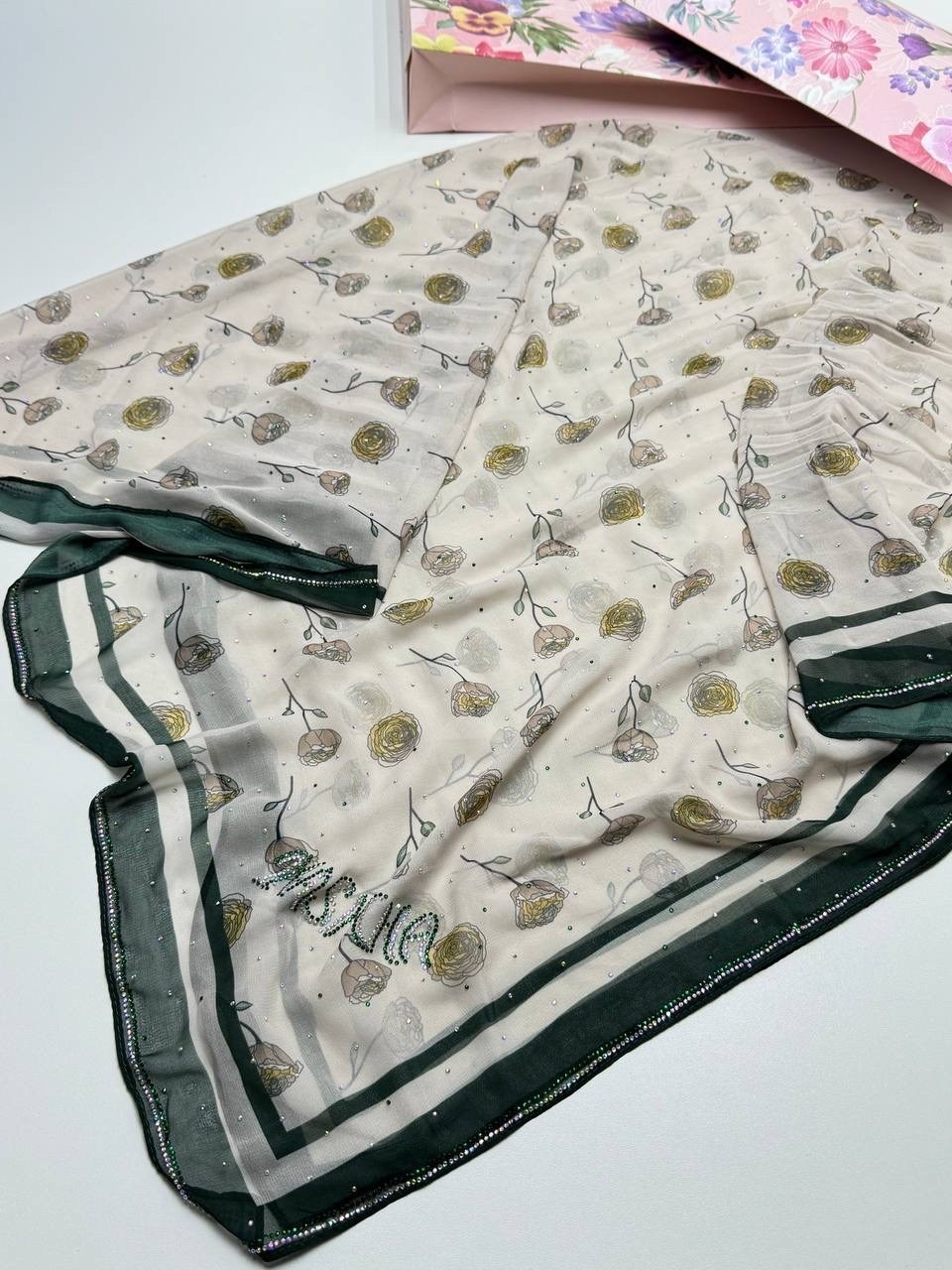 платок женский,двусторонний платок,шарфы и платки,платки шелковые,платок