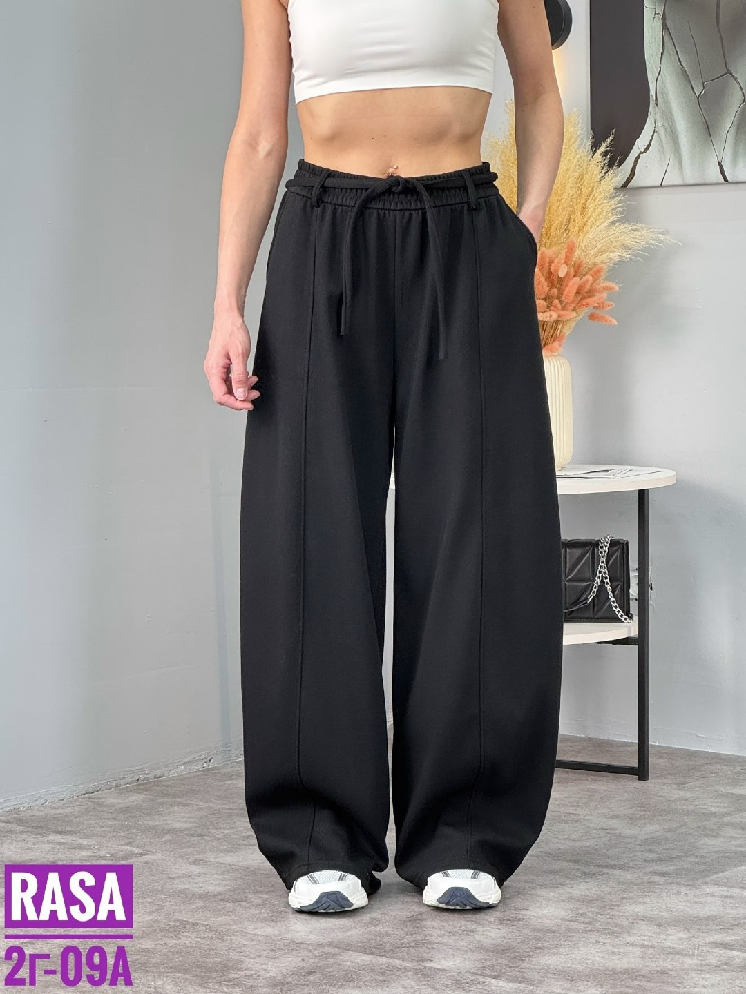 широкие брюки с кулиской на талии dazy серый,штаны женские спортивные широкие,женские серые широкие спортивные штаны,брюки спортивные,спортивные брюки широкие