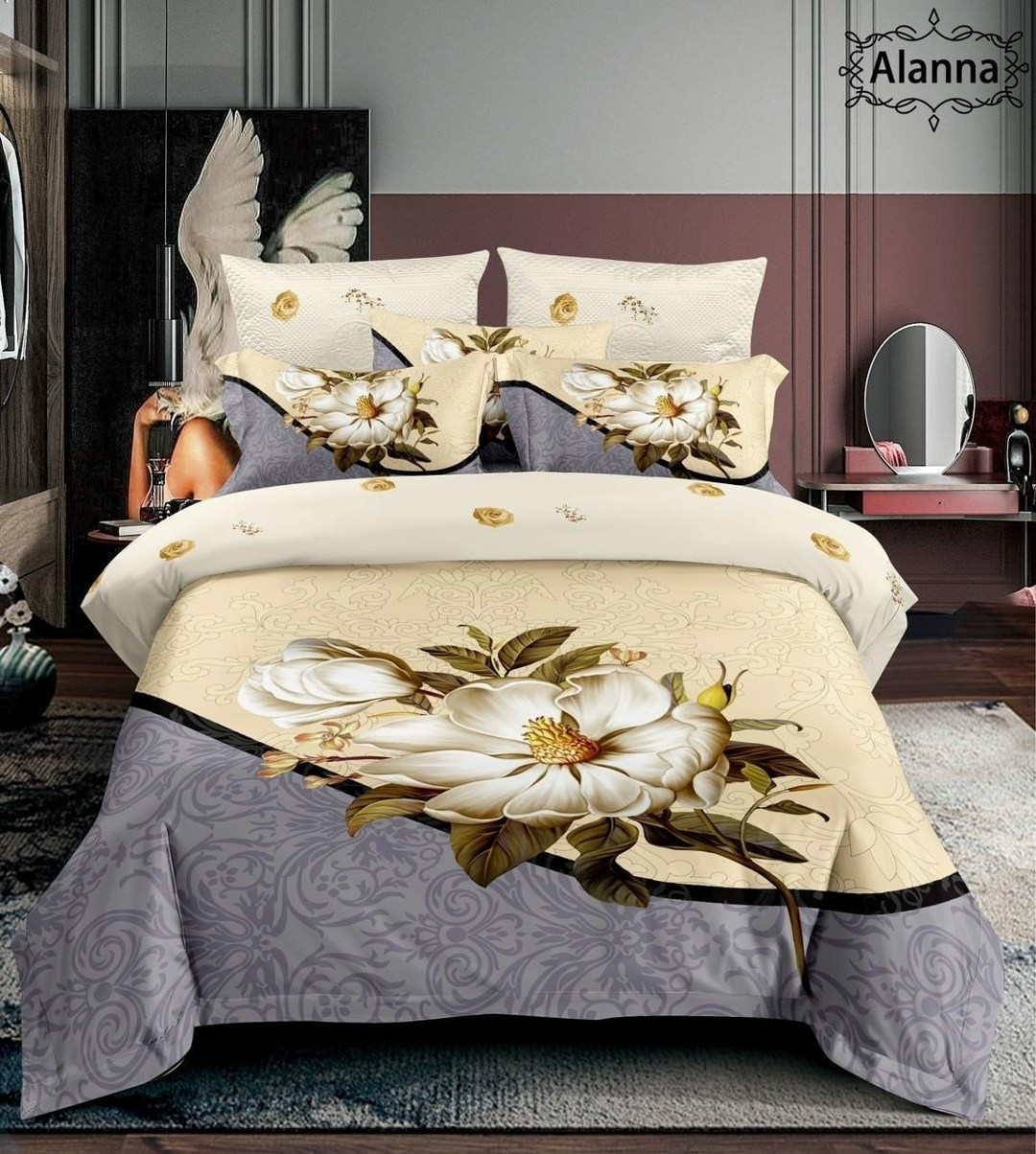 комплект постельного белья alanna,постельное белье комплект,постельное белье 3д сатин евро,комплект постельного белье евро,постельного белья