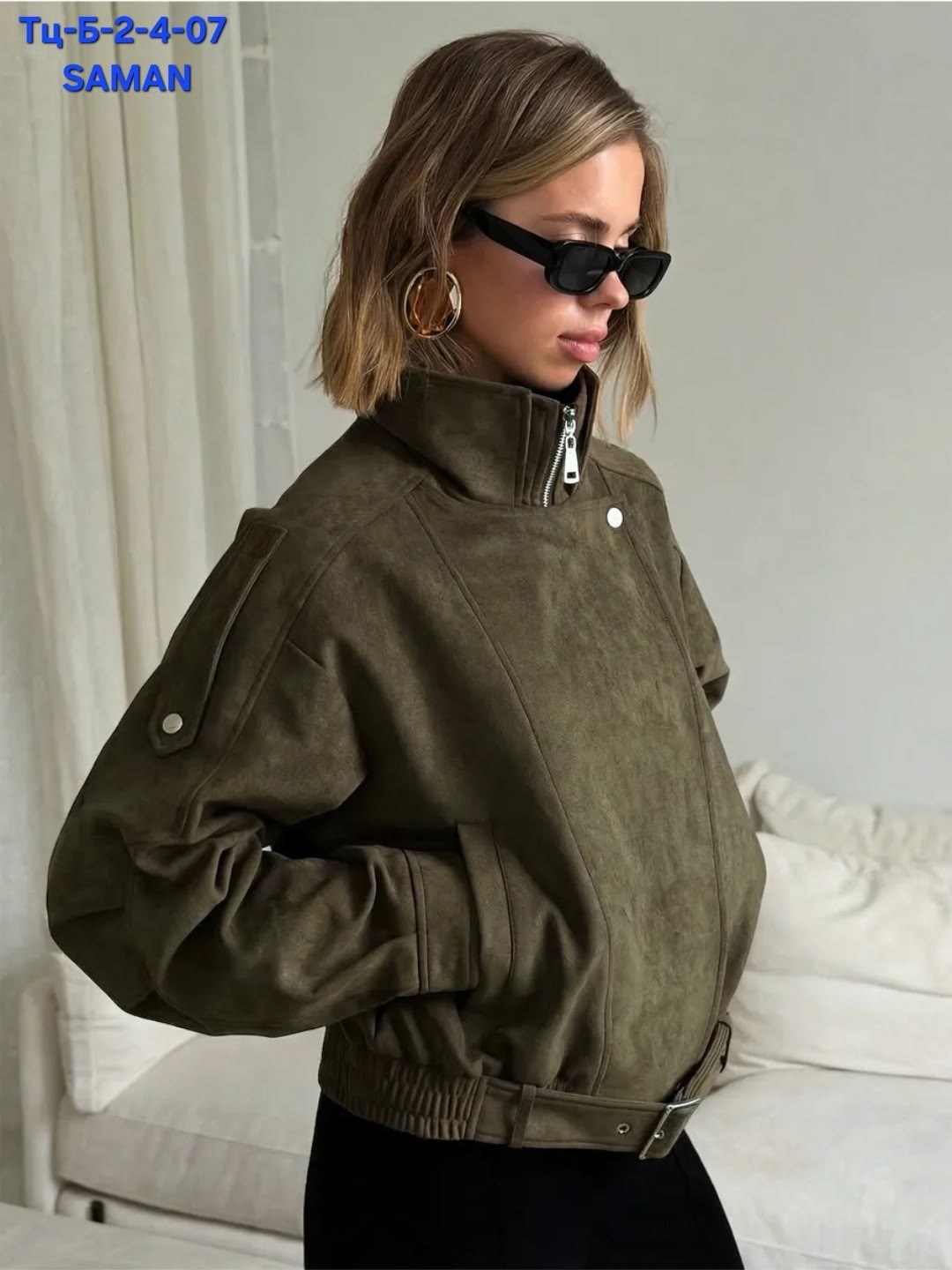 куртка замшевая бомбер оверсайз lancy,куртка замшевая,куртка бомбер оверсайз из замши m.wish 453276404,куртка замшевая бомбер оверсайз lancy оливковый,бомбер женская куртка