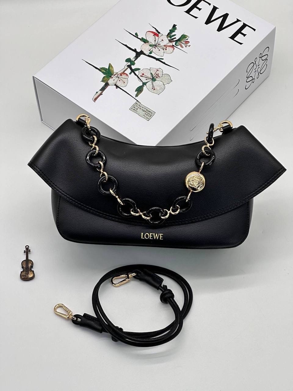 сумка loewe,сумка женская loewe цепь комбинированная loewe 506104765,сумка,сумка loewe 33-15 см натуральная кожа реплика,женская сумка loewe