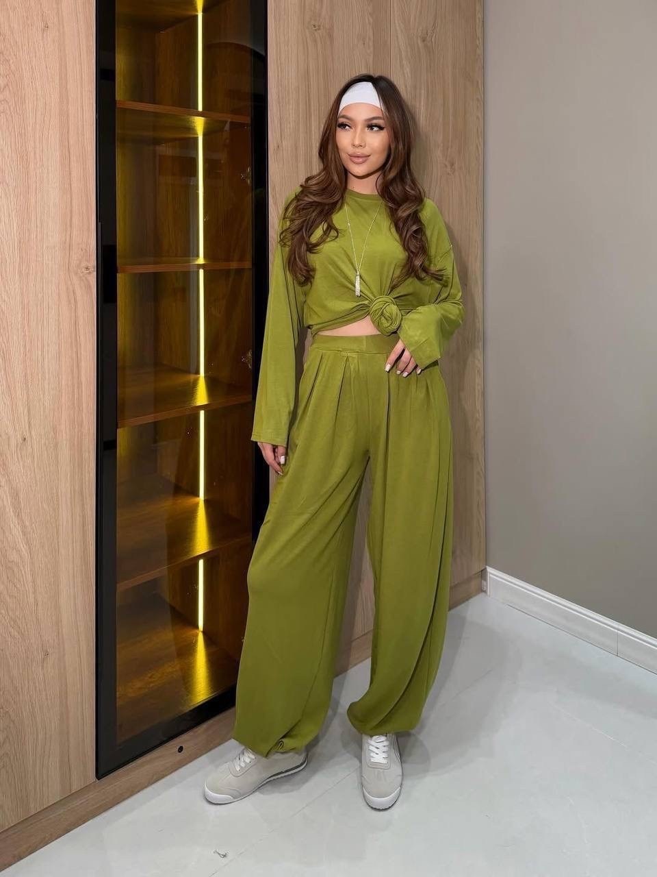 трикотажные костюмы,костюм женский,костюм с брюками палаццо,костюм женский трикотажный,широкие брюки