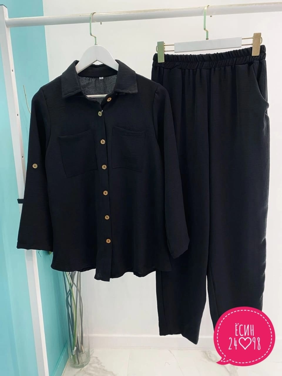 костюм женский брючный синий,брючный костюм синий,брючный костюм двойка с рубашкой,брючный повседневный костюм,костюм жатка женский летний брючный