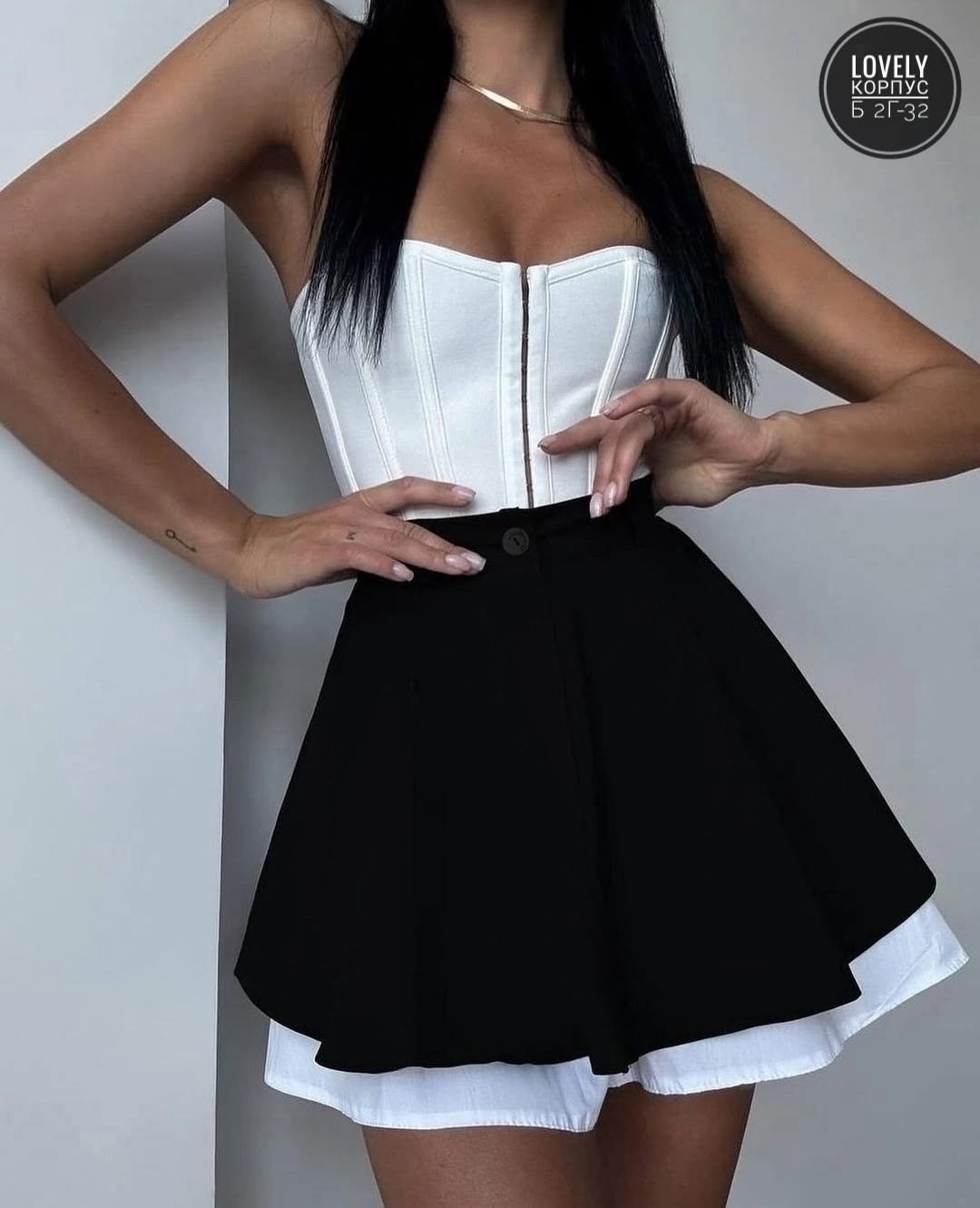 юбка-шорты женская короткая мини 42-48 черный,юбка шорты женская,юбка мини,юбка,юбка с шортиками внутри