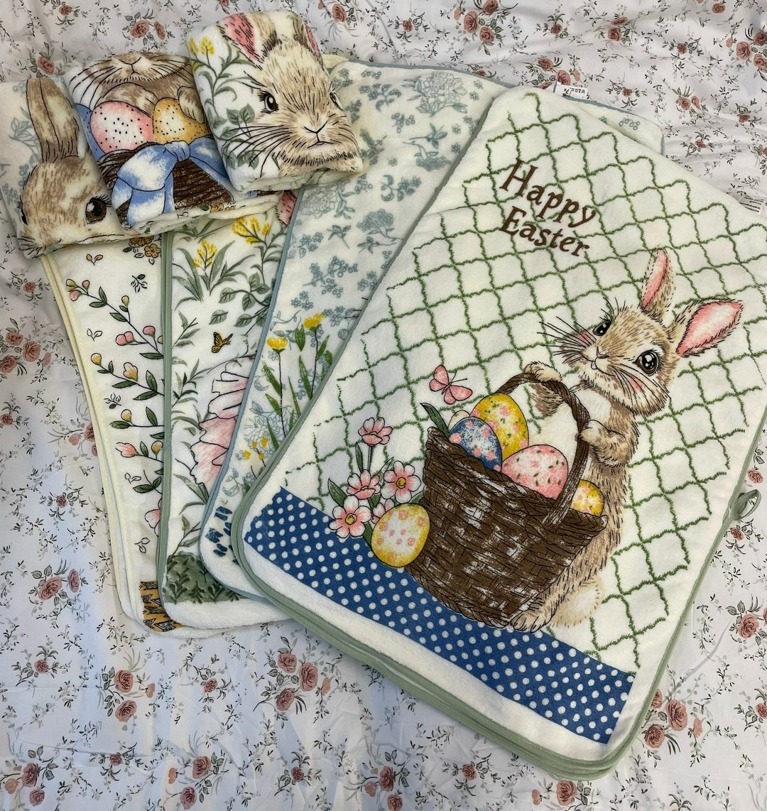 полотенце кухонное с кроликом,полотенца для кухни с зайчиками,набор полотенец кухонное,полотенца кухонное,набор кухонные полотенца вафельные