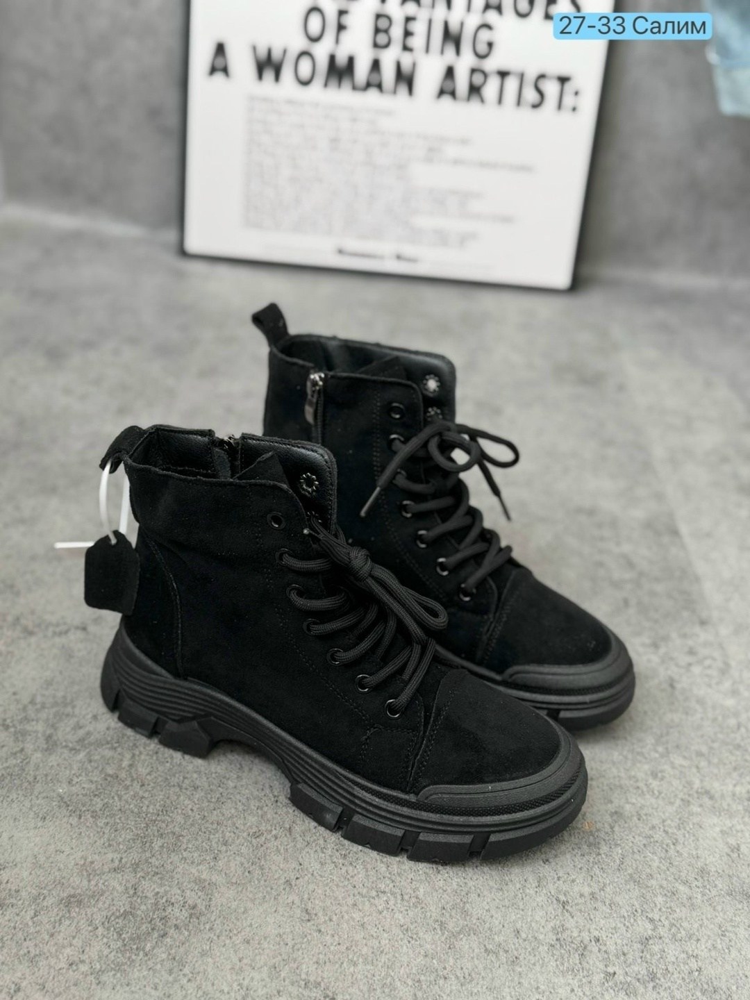 ,ботинки женские,ботинки,ботинки женские зимние на шнуровке замшевые,ботинки женские черные