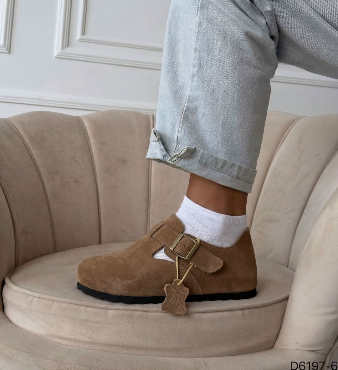 , женская,замшевые меховые биркенштоки лоферы lihome цвет бежевый,мюли женские,женские birkenstock