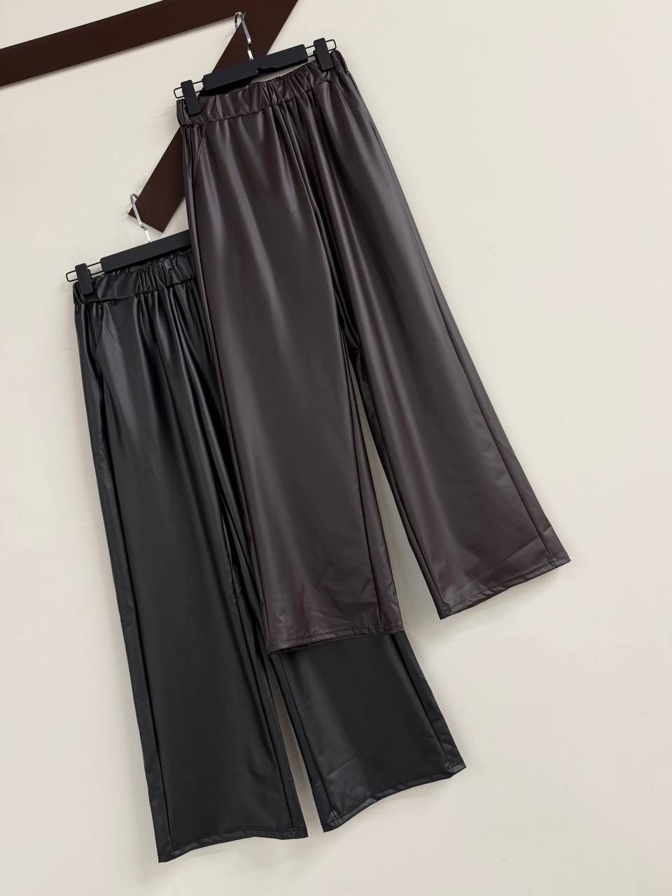 кожаные брюки,широкие брюки из искусственной кожи,кожаные брюки женские,широкие брюки,брюки из искусственной кожи