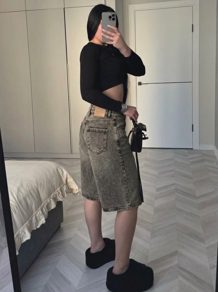 шорты y2k бермуды багги джинсовые juliche,шорты y2k бермуды багги джинсовые juliche 237277070,шорты бриджи,шорты длинные,шорты бермуды