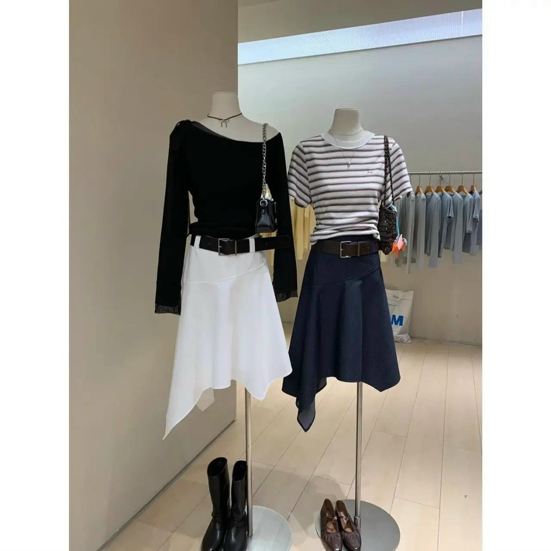 стильная юбка,корейская мода,стильные наряды,