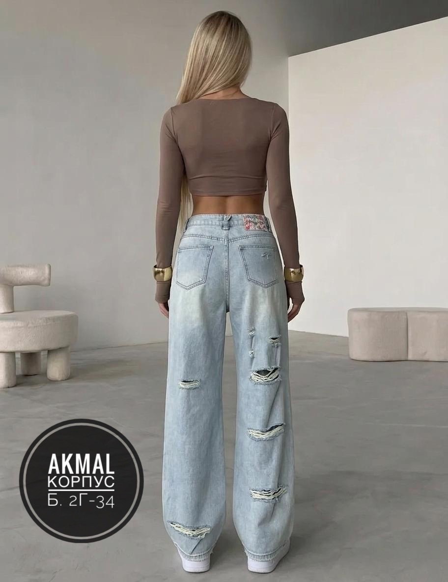женские джинсы,джинсы широкие багги рваные bulgakova,джинсы широкие женские,джинсы широкие,рваные джинсы