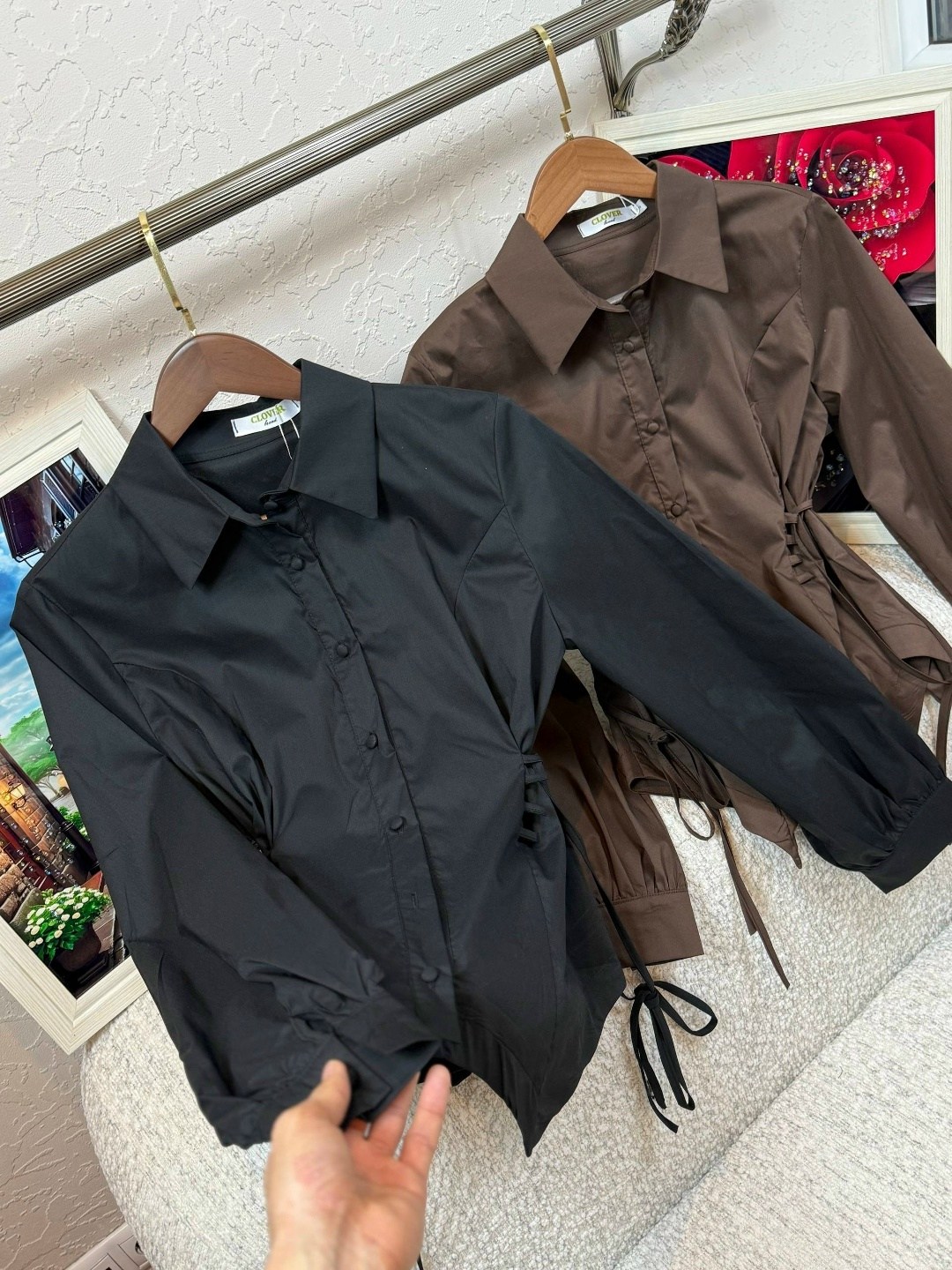 рубашка женская,рубашка с завязками,блузка женская,блузка рубашка,рубашка модная