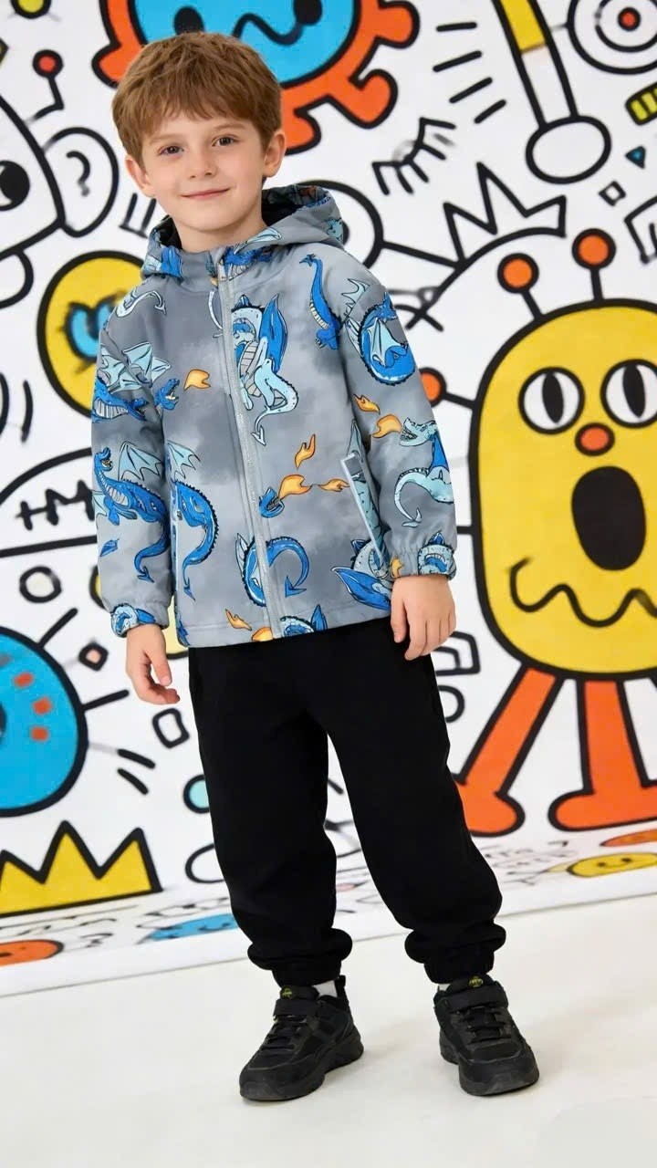 куртка демисезонная для мальчика,демисезонная куртка,крокид куртка с динозаврами для мальчиков,куртка для мальчика,ветровка для мальчика