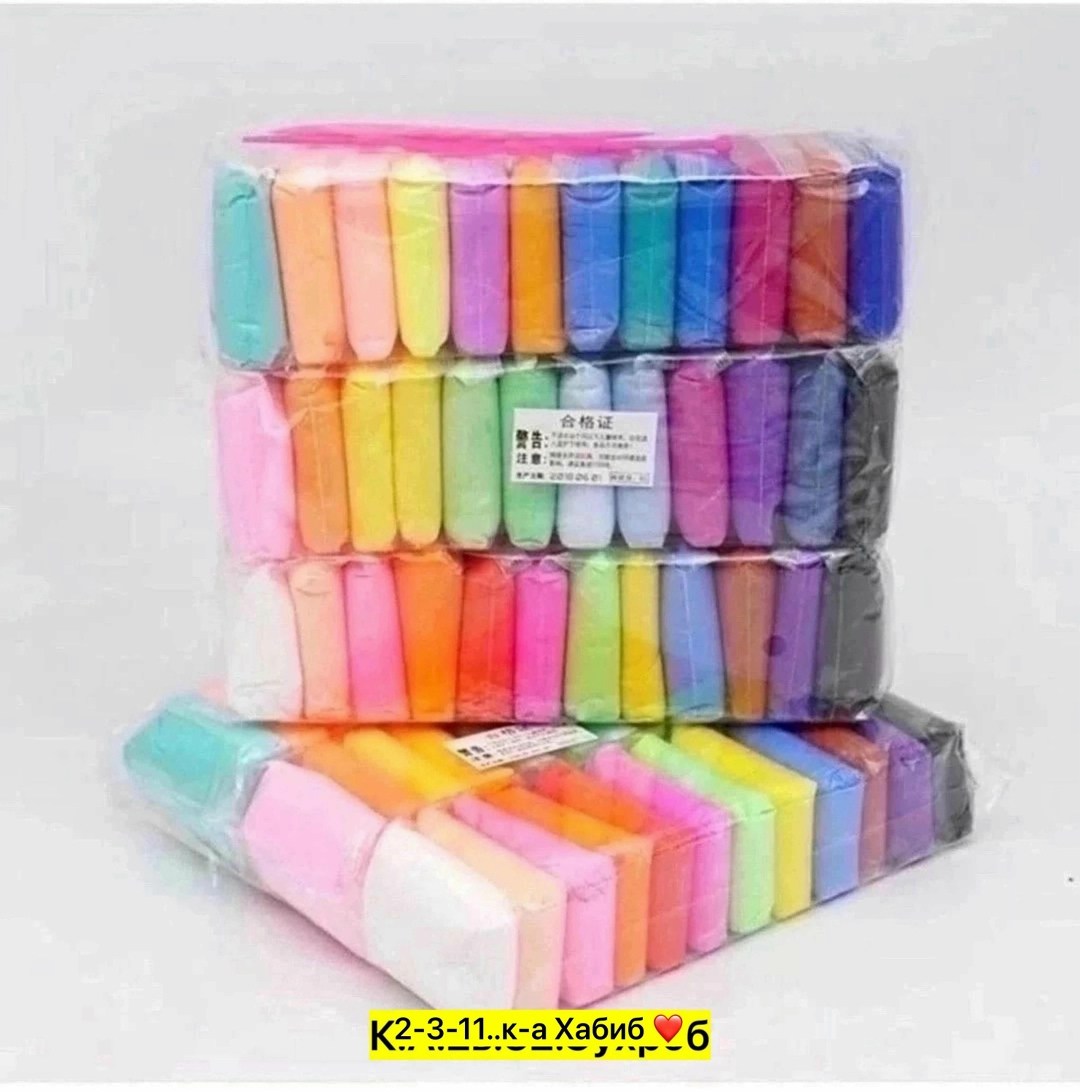 легкий пластилин super light clay,пластилин лёгкий, мягкий, воздушный, 3 упаковки по 24 цвета,воздушный пластилин мягкий легкий набор 24 штуки,пластилин воздушный легкий 24 цвета,пластилин воздушный