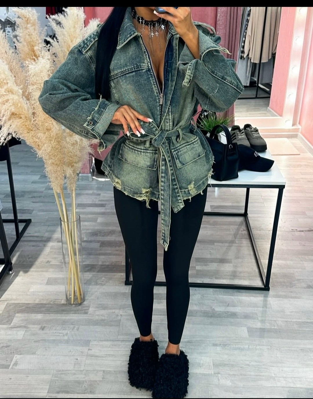 куртка джинсовая женская,джинсовая куртка,джинсовая куртка с поясом,джинсовая куртка с поясом женская,женская джинсовая куртка chin.sweety