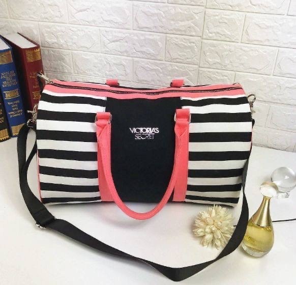 спортивная сумка виктория сикрет,сумка виктория сикрет в полоску,спортивная сумка,спортивная женская сумка,сумки для фитнеса
