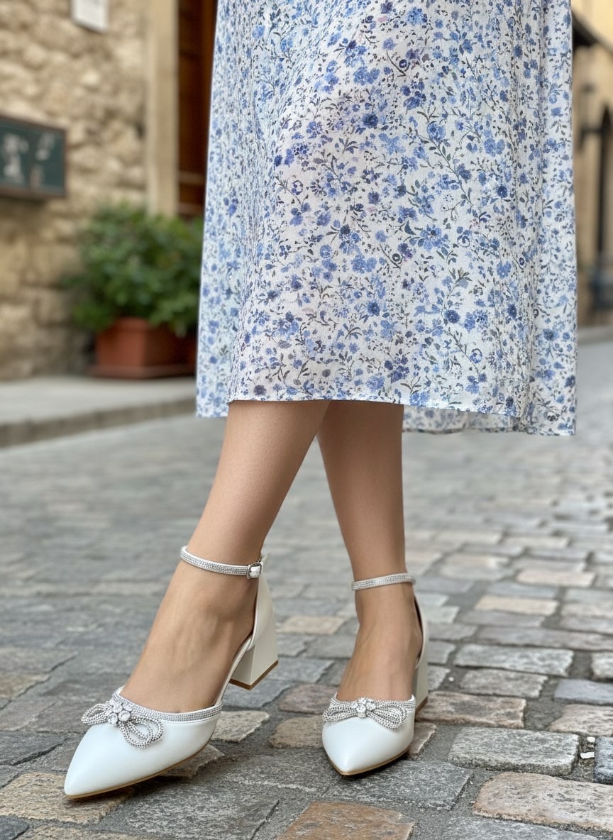 туфли лодочки со стразами и бантом,женские свадебные туфли,женские туфли лодочки,женские босоножки,туфли для невесты