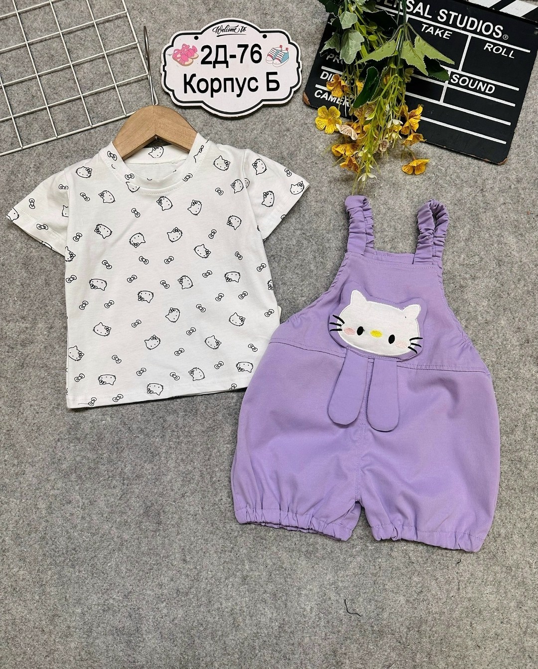 комплект летней одежды для маленьких девочек,комплект одежды девочке,комплект одежды для маленьких девочек,одежда для девочек,комбинезон для девочки